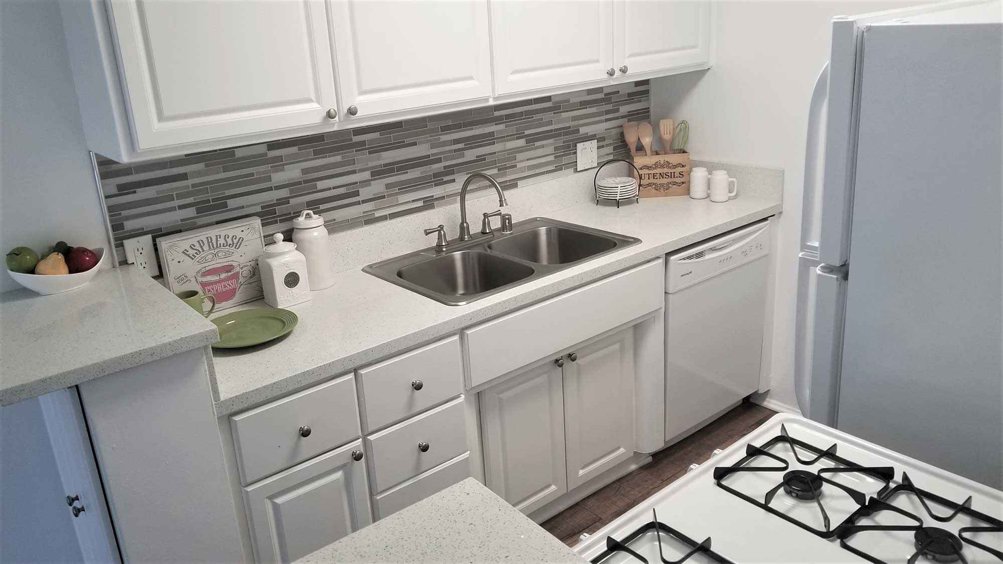 kitchen sink dishwasher at Terraces